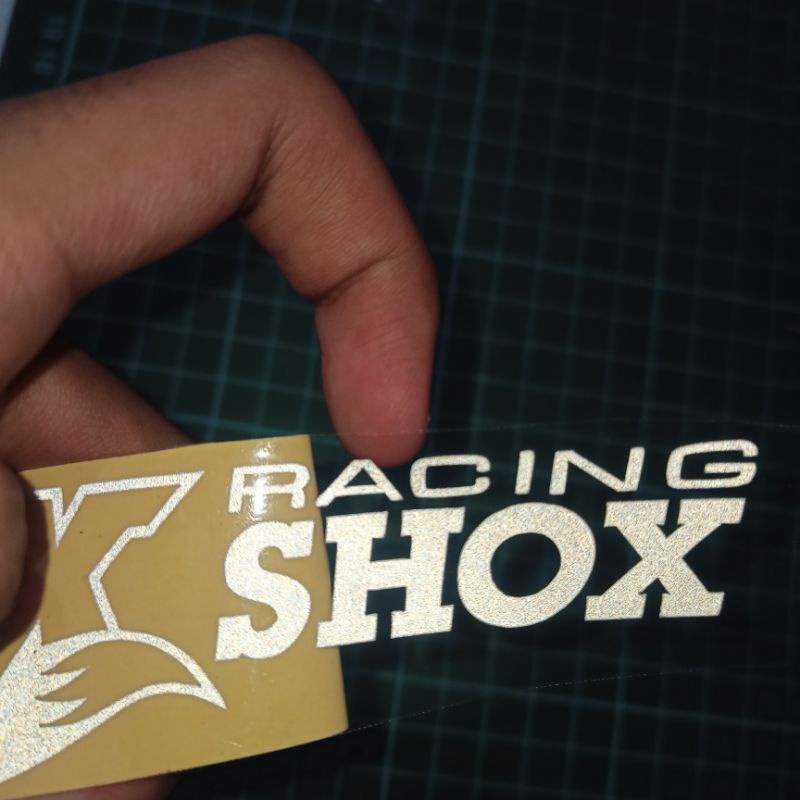 Stiker Fox Shox Racing Cutting | Sticker Cutting Fox Shox Racing