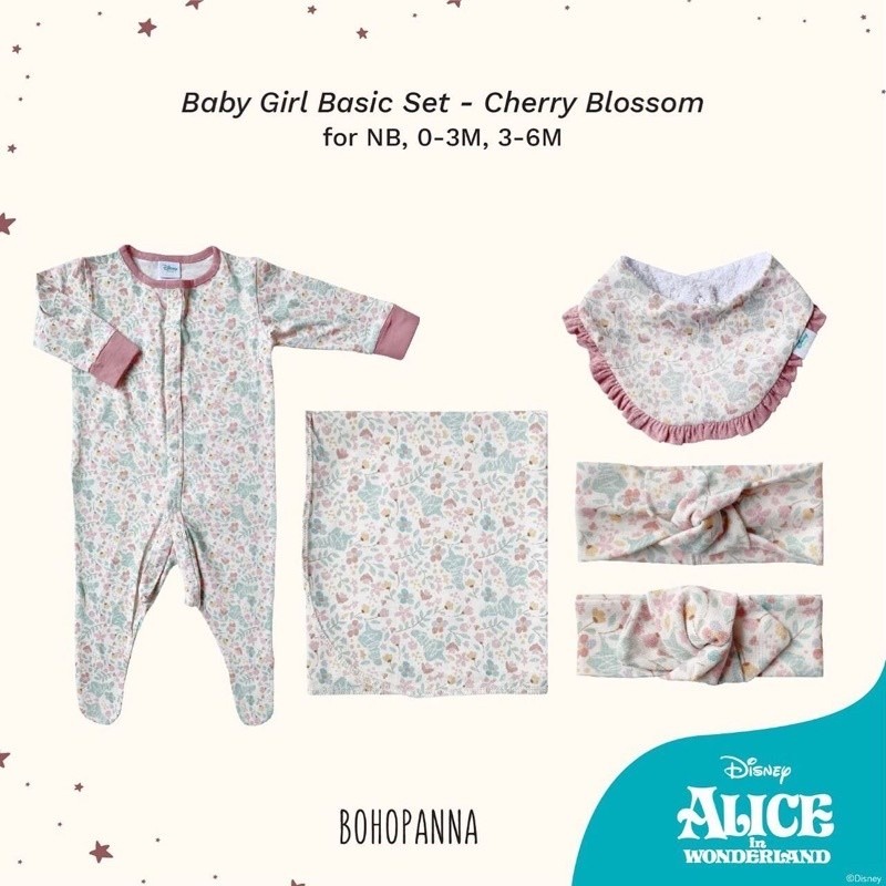BOHOPANNA x Disney Alice Baby Girl Basic Set
