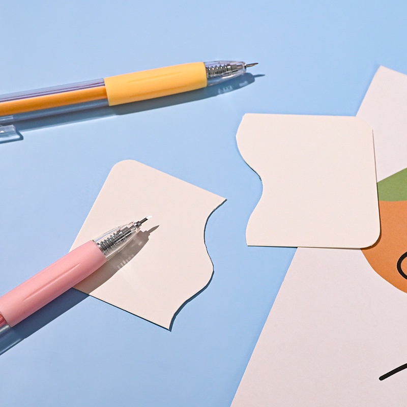 JRN004 – Pisau Pemotong Sticker Stiker Kertas Art Knife Bentuk Bolpen Dairy Journal Scrapbook