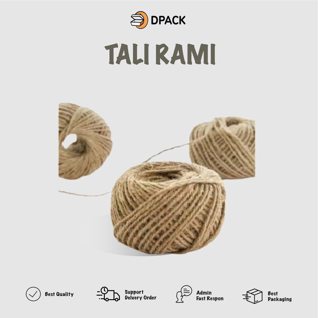 

Tali Rami Goni 2ply / Tali Jerami / Tali Mendong / Tali Vintage / Tali Hangtag/ Pengikat Packing - HARGA PER METER