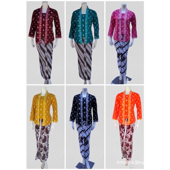 Atasan Kebaya Jumputan kutubaru Kebaya Motif Jumputan