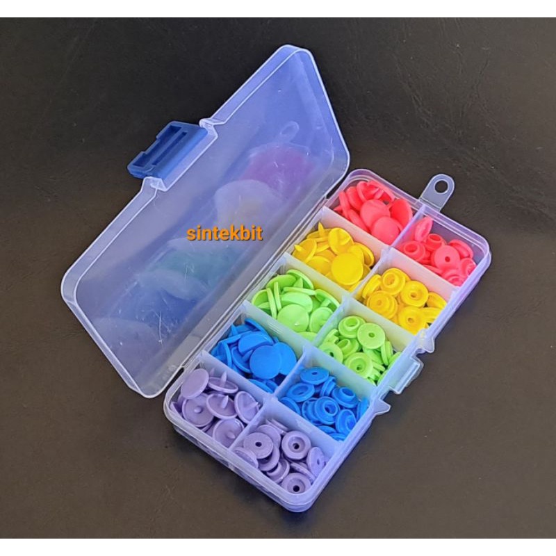 Kancing Snap/jepret plastik merk KAM - 50 set