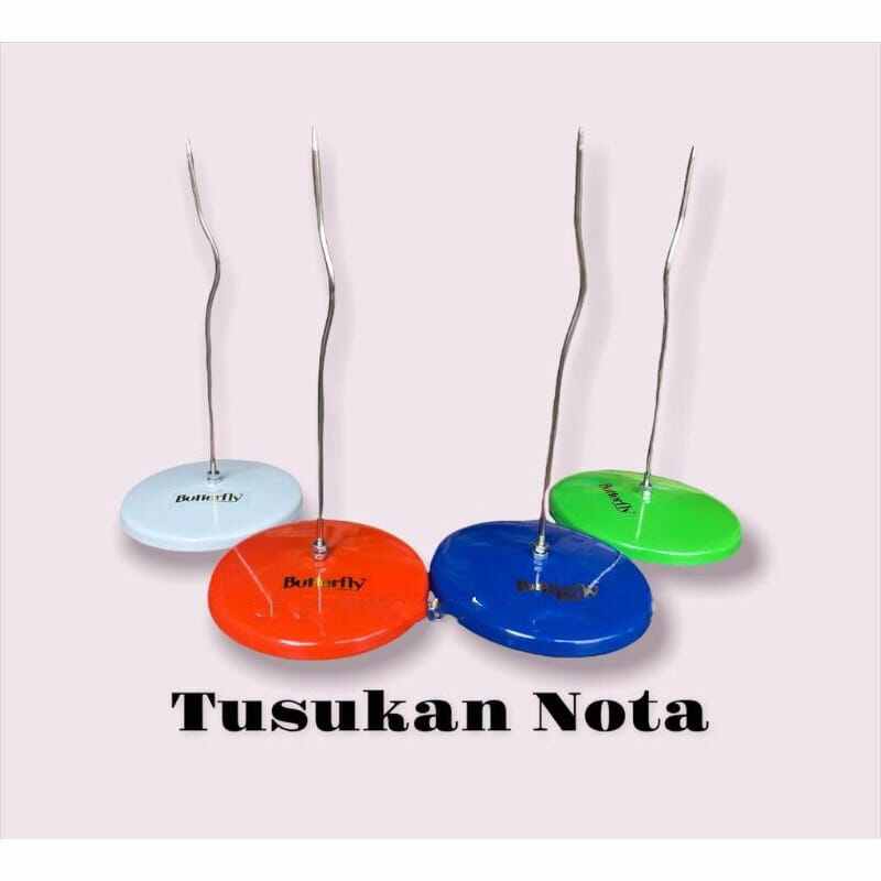 

BUTTERFLY Tusukan Bon/ Nota Stainless WARNA-WARNI