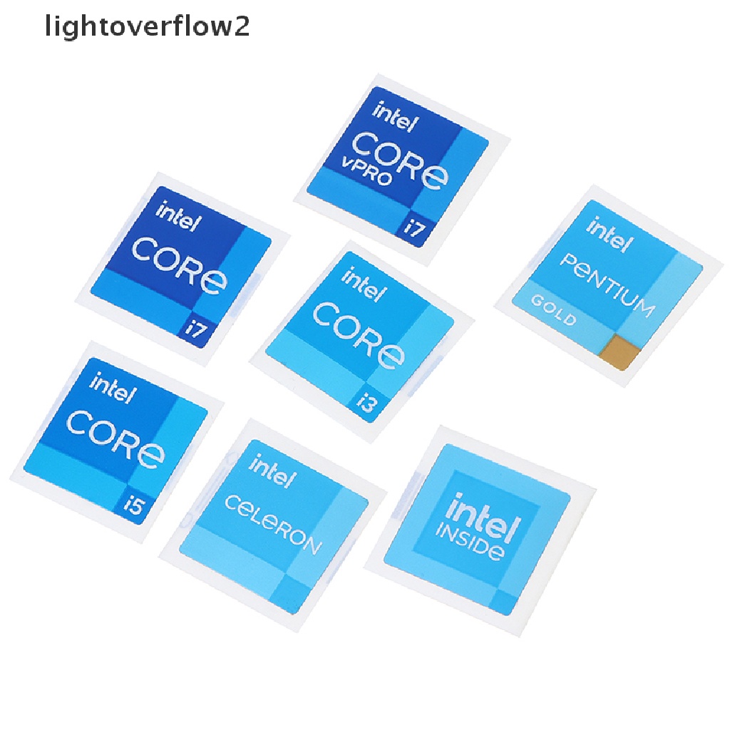 (lightoverflow2) 5pcs / Set Stiker 11 Generation i3 i5 i7 VPRO Untuk CPU / Laptop / Desktop (ID)