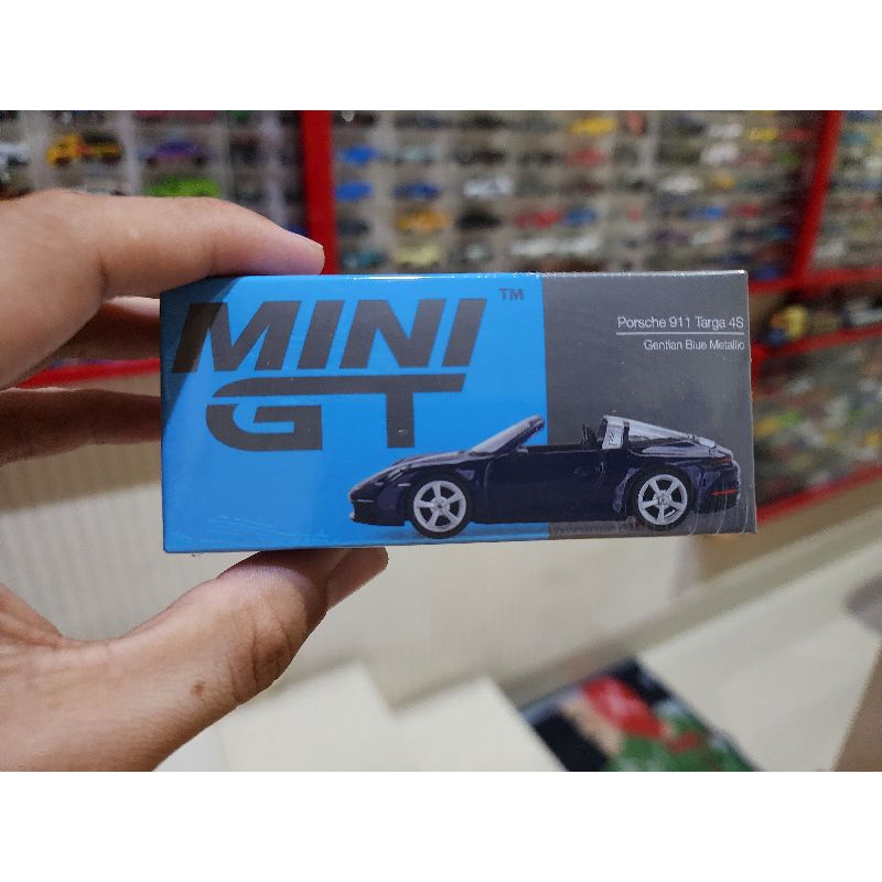 diecast miniGT mini GT porche 911 targa 4S blue