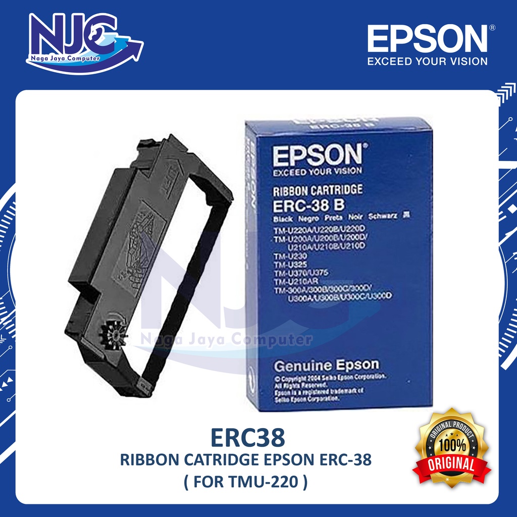 RIBBON CATRIDGE KASIR PRINTER EPSON ERC38 ERC-38 ERC 38