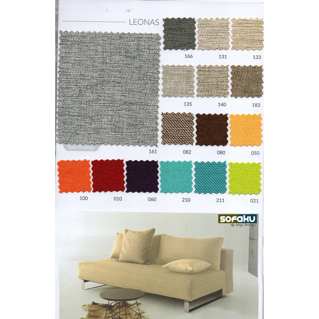 SOFAKU : LEONAS Ateja Body & Soul 1st Collection Bahan Kain Sofa Tebal Premium Fabric Mebel Jok Baha