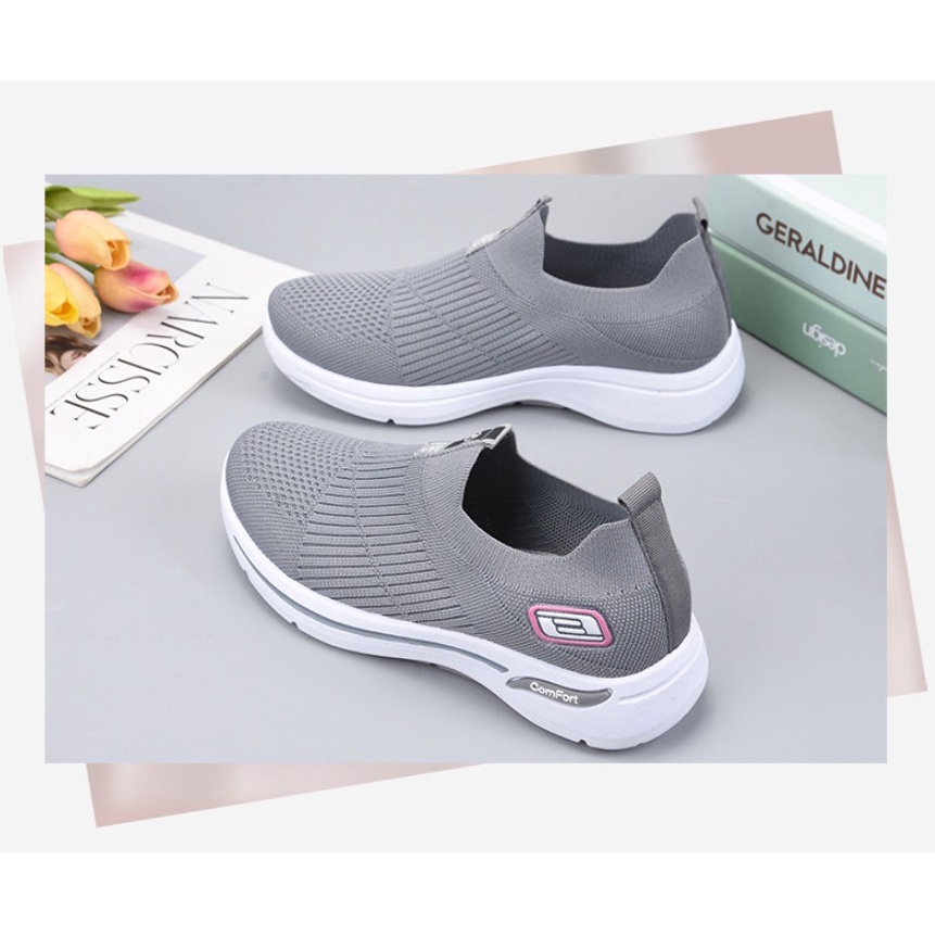 Sepatu Wanita Lari Korea Sneakers Melar Fashion Sport Casual SP60