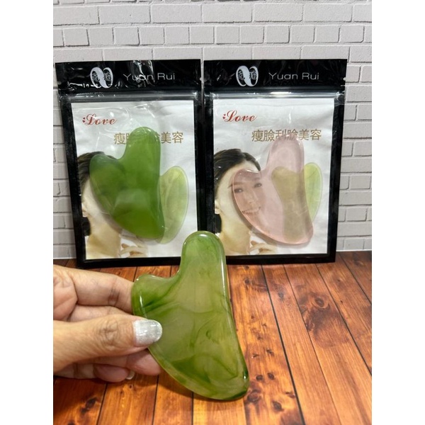JADE GUASHA BATU JADE ROLLER GIOK GUA SHA ASLI ALAMI MASSAGE