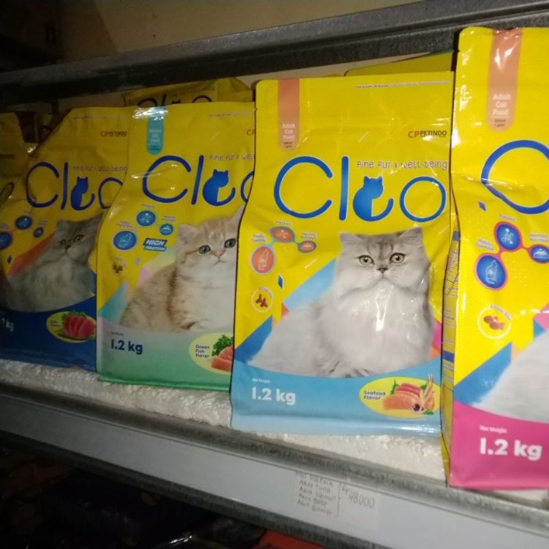 Makanan kucing CLEO freshpack 1.2 kg