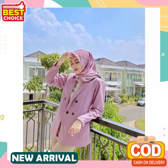 Blazer Wanita Korea Murah Blezer Blaser Cewek Ready Stock Terbaru B9X0 Formal Bahan Tebal Elegan Jas