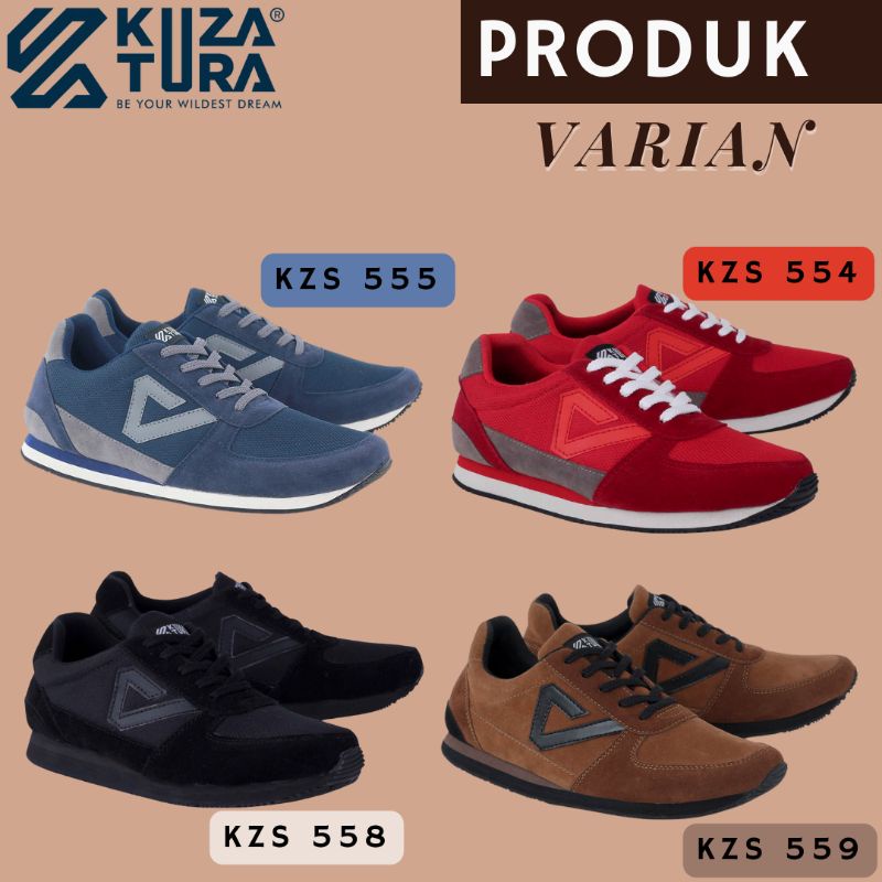 Sepatu Sneakers Pria Tali Cowok Casual Sekolah Kerja Kuliah KTR Sporty Ringan Anti slip