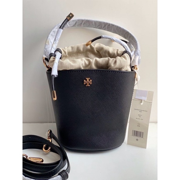 TORY BURCH EMERSON MINI BUCKET bag black