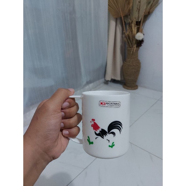 310ml gelas ayam plastik mug minum air unik kecil cangkir