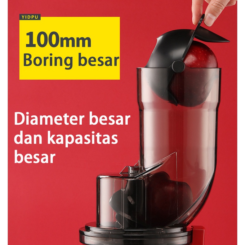 Slow Juicer 99% Fresh juicer jus buah 900ml Diameter besar juicer multifungsi-Satu tahun jaminan