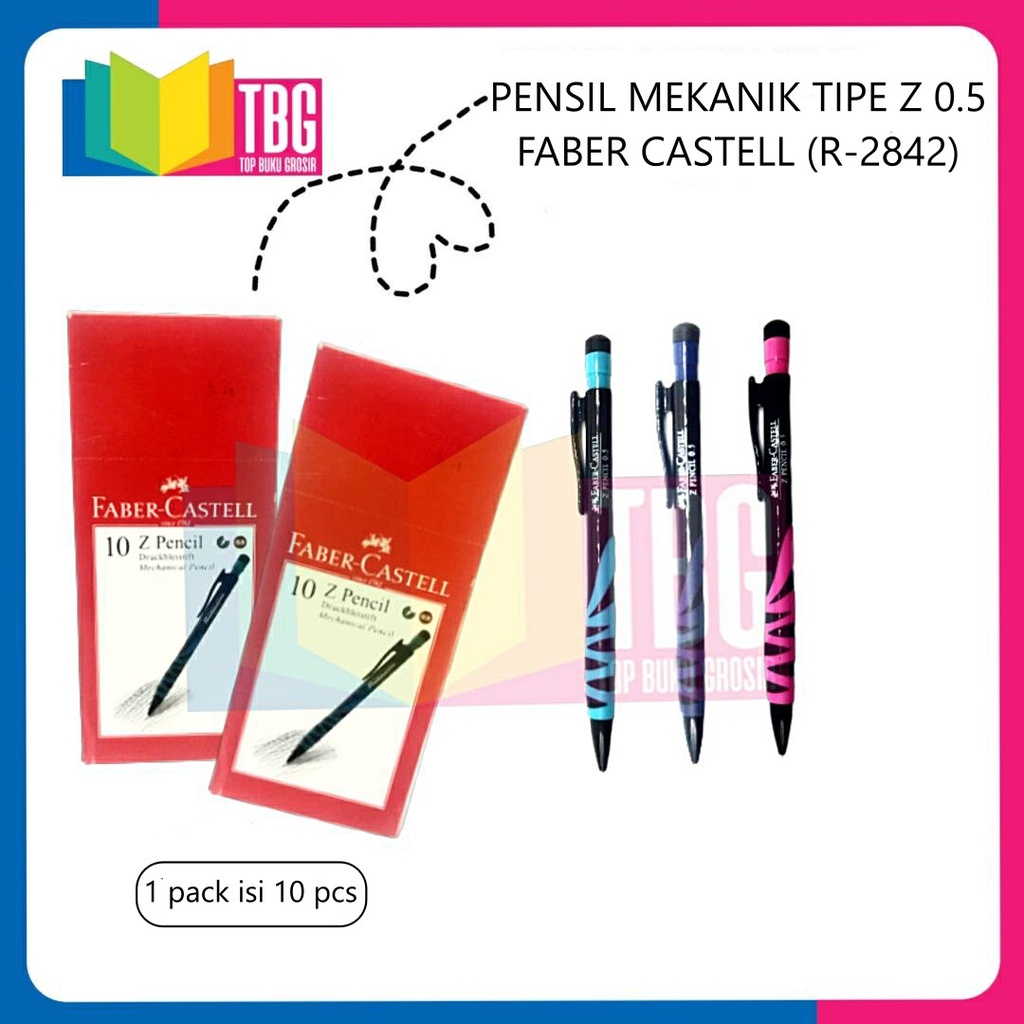 

1 PCS PENSIL MEKANIK 0.5 TIPE Z FABER CASTELL / PENSIL CETIKAN (R-2842)