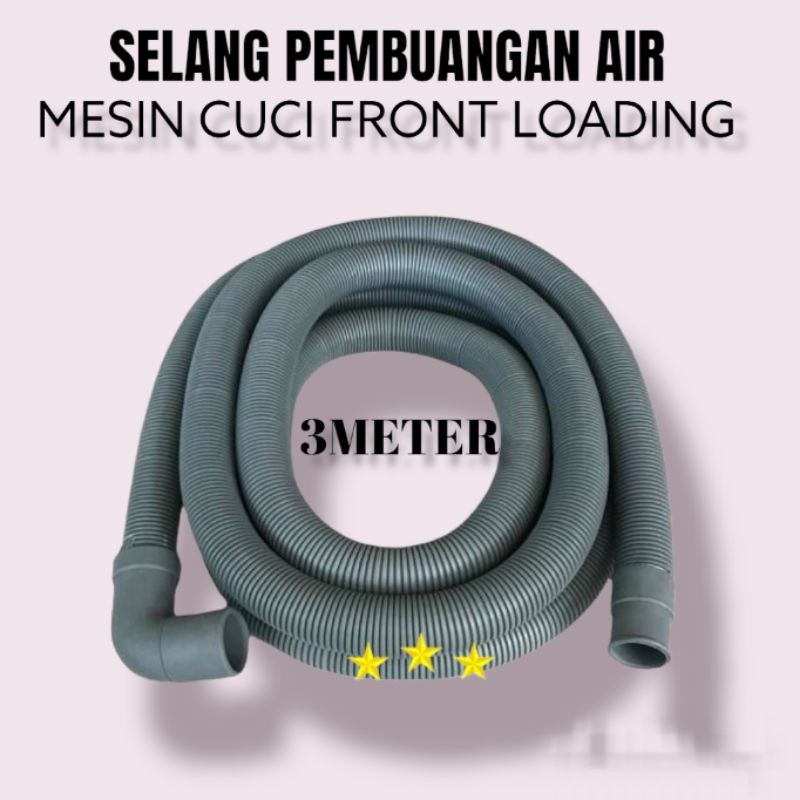 SELANG PIPA PEMBUANGAN AIR MESIN CUCI FRONT LOADING MULTI UNVERSAL 3METER