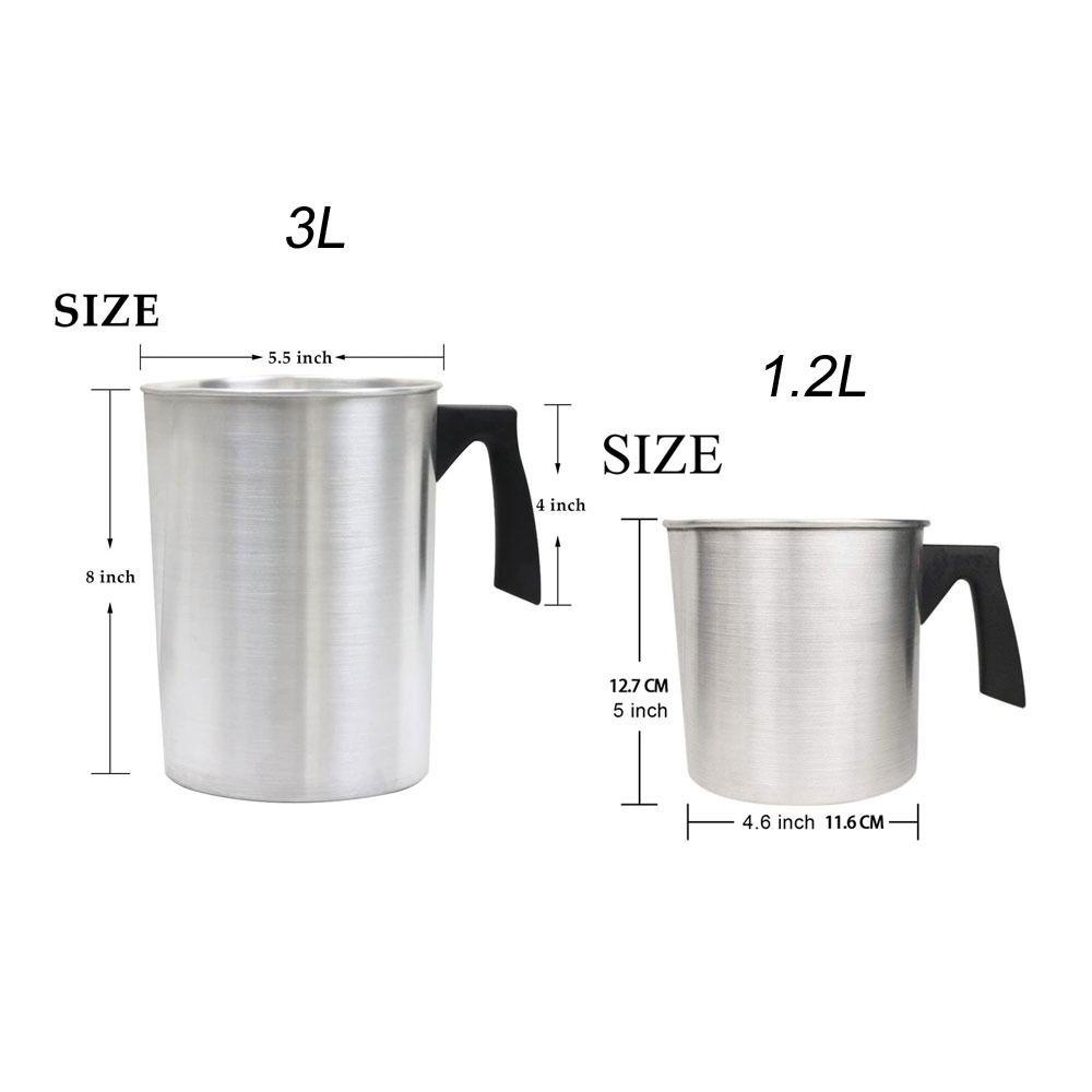 SUYO 1.2l/3l Candle Melting Pot Alat Leleh Tahan Lama Home Pitcher Jug
