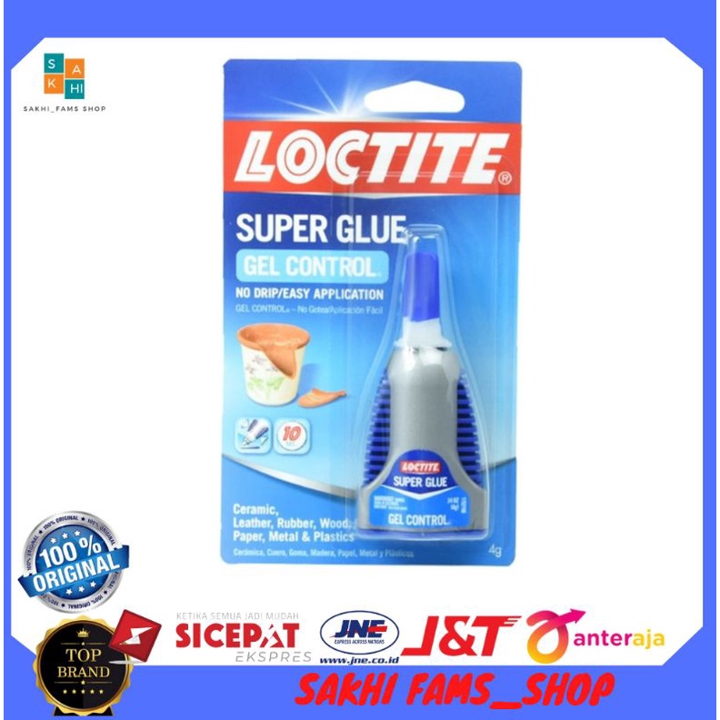 

Loctite Lem Multifungsi Gel Control 4 Gr