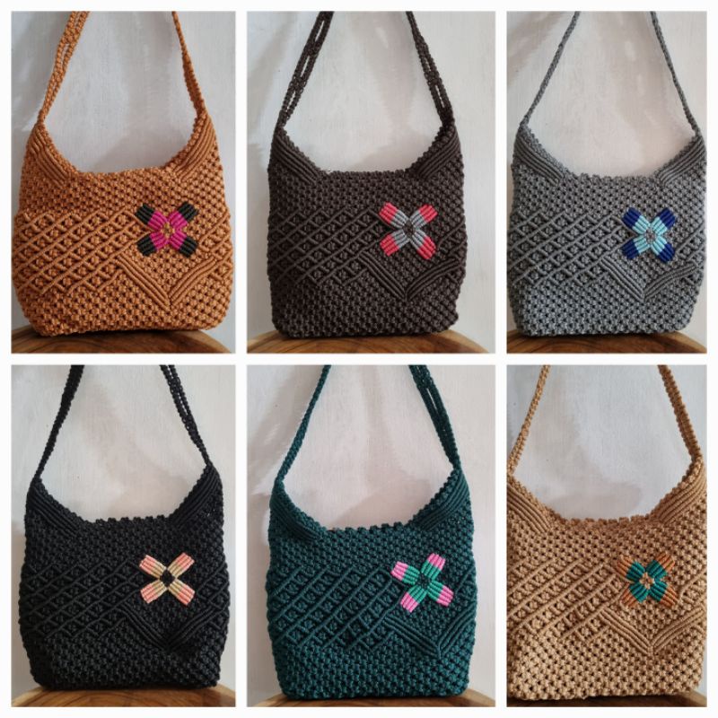 Tas rajut tali kur/ tas kur syirip /Tas slempang wanita/ Tas selempang wanita/ Tas Slempang rajut/ T