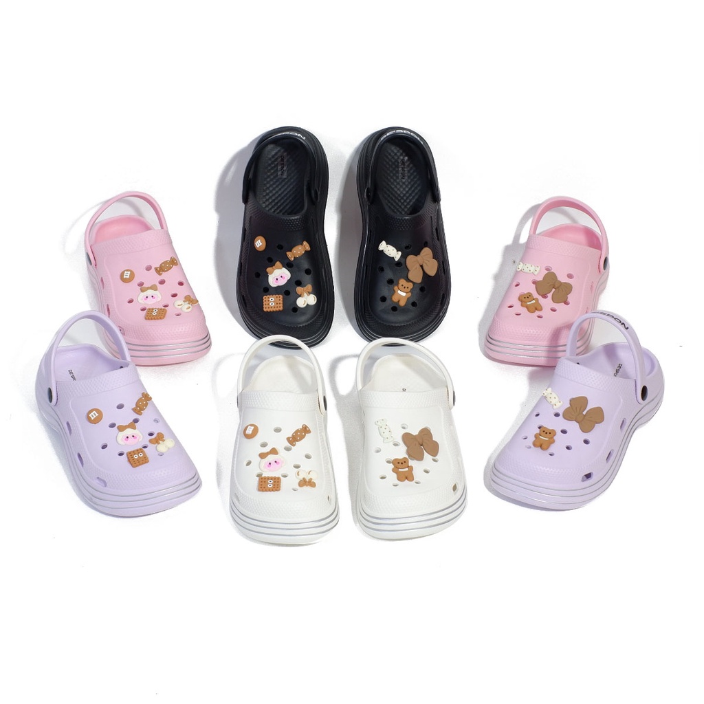 Sandal baim wanita sendal import model slop phylon terbaru original lucstar 2298 1B sandal crocsss wanita /sandal fuji /Sandal Fashion /sandal selop /sandal wedges /sneaker sol tebal 36-40