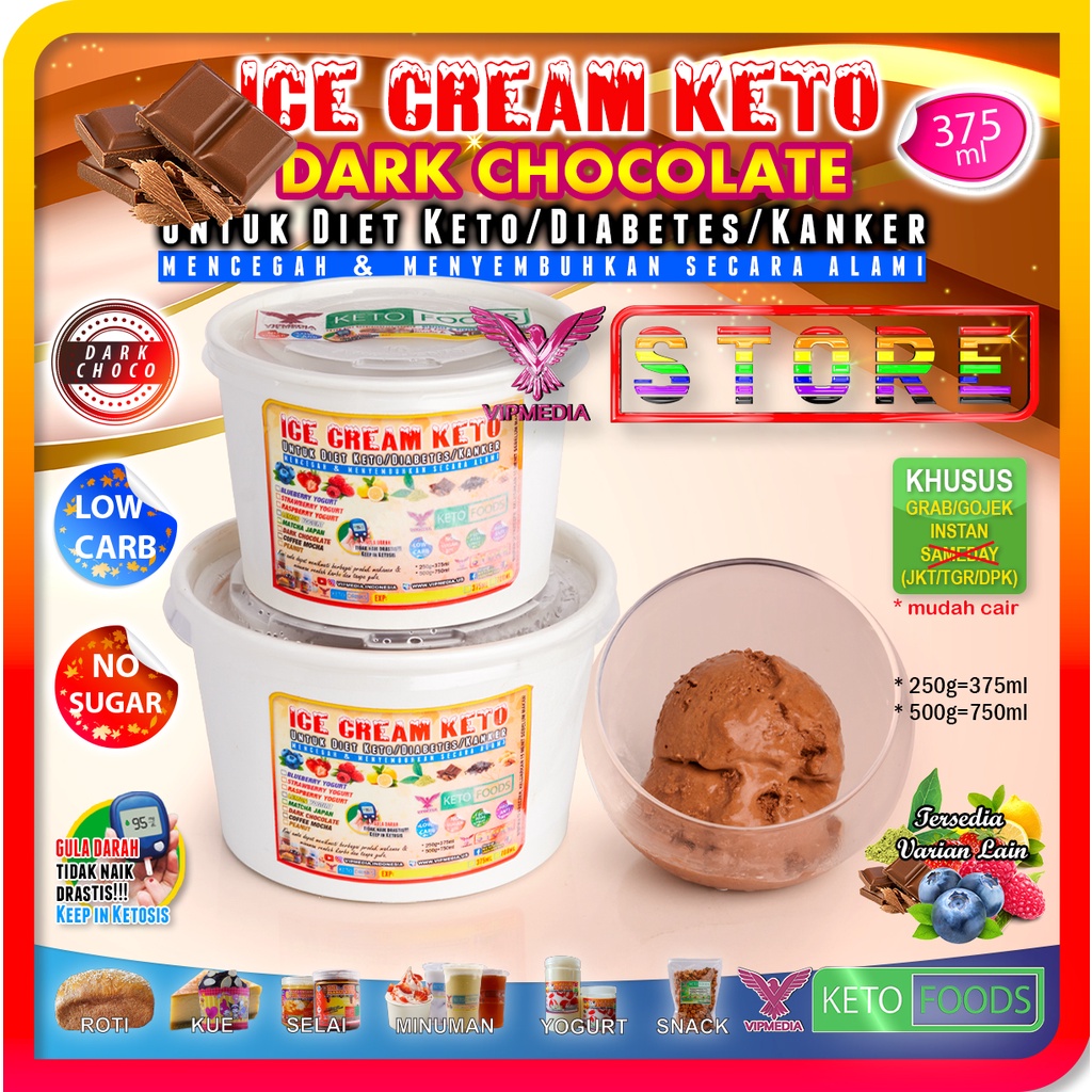 

ICE CREAM KETO CHOCOLATE 250 gram