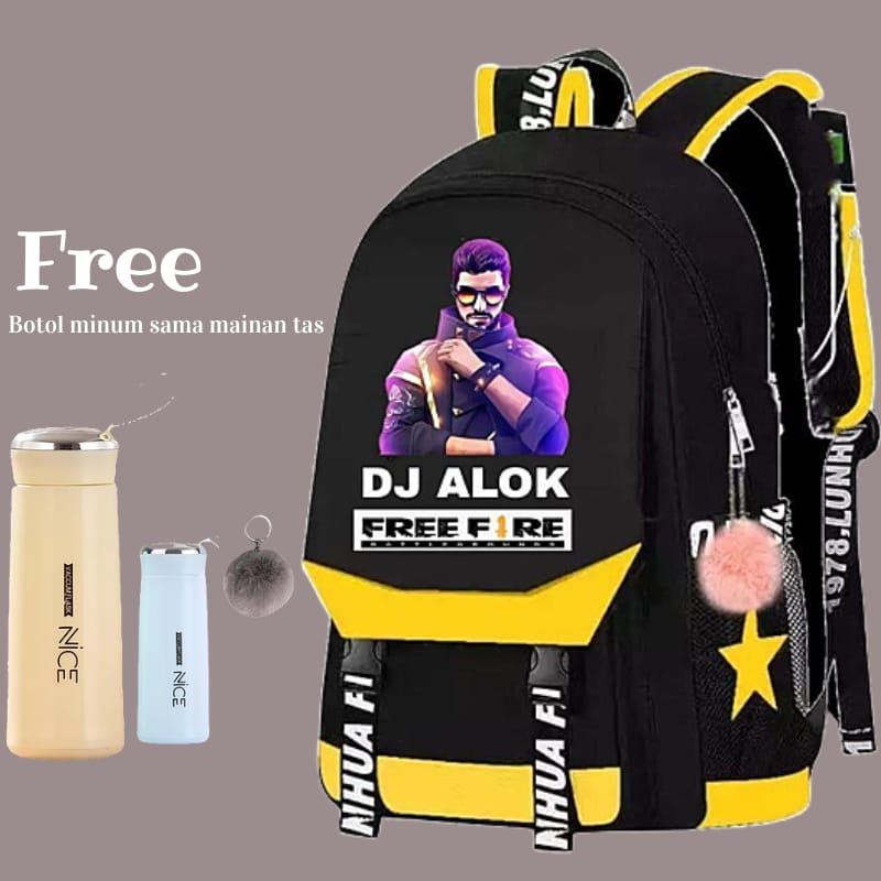 RJ - Tas Ransel Anak Laki laki Backpack Fashion Dj Free Firee ( Bisa Cod )