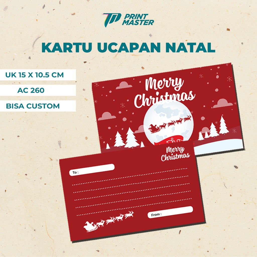 

Custom Kartu Ucapan Natal / Christmas Gift Card
