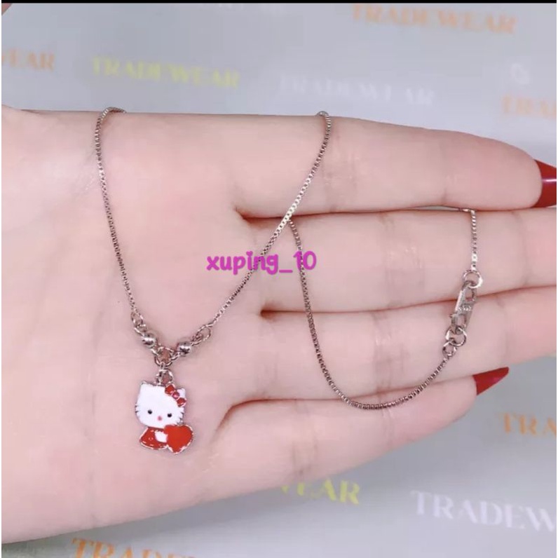 Xuping Kalung Cantik Anak Perempuan Liontin Kitty - Kalung Xuping Silver 06