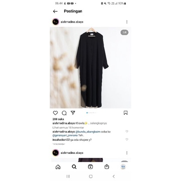 NWT abaya aishmadina