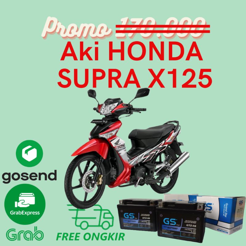 Garansi 3 bulan Aki motor aki kering Supra X 125 Karbu dan injeksi