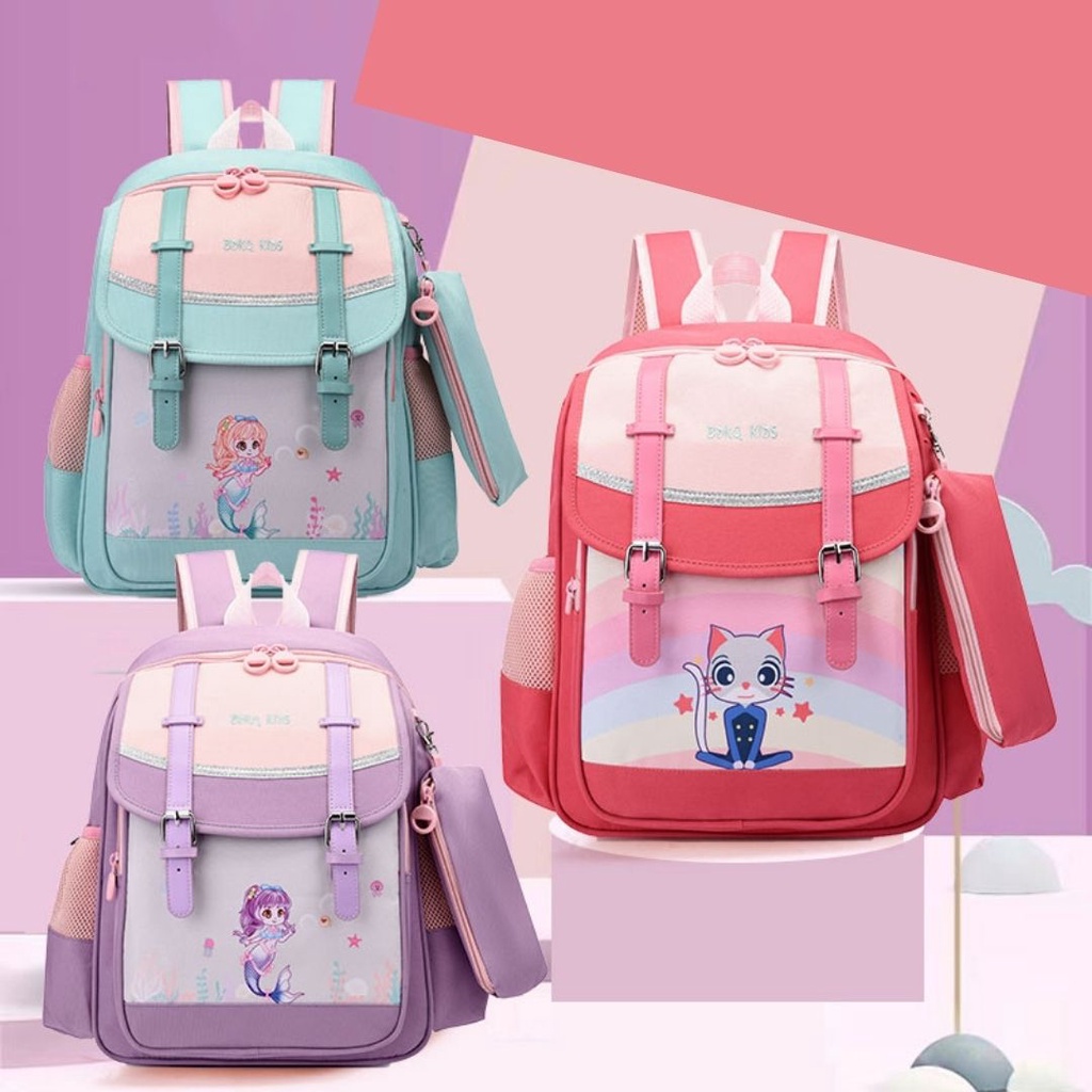[MTOYS] Tas Ransel Anak Sekolah Motif lucu dan Imut Warna Cerah Kualitas Import Premium -M0207
