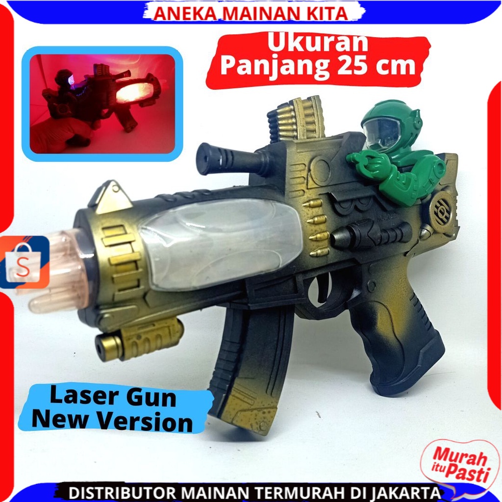 mainan anak laki laki mainan pistol laser pistol baterai anak