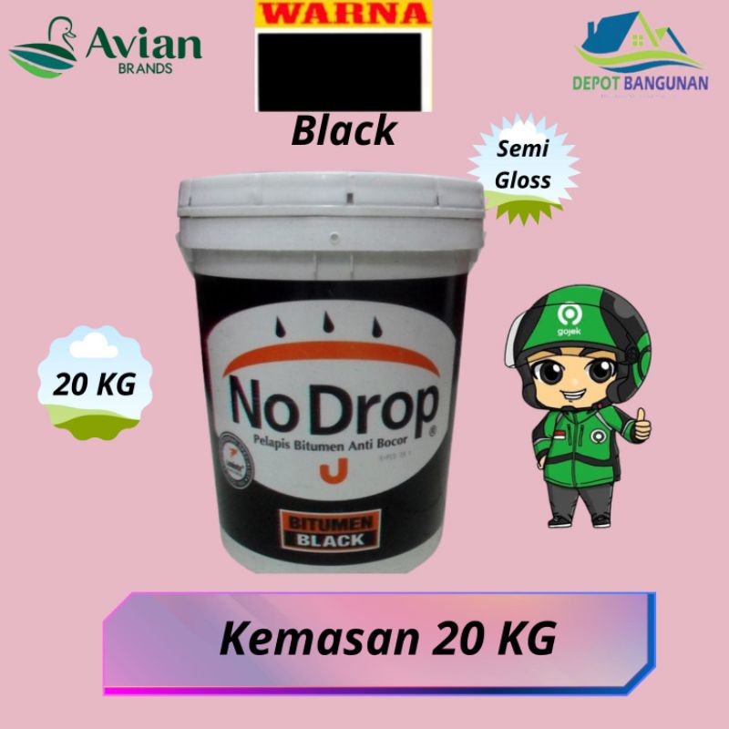 Bitumen Black Waterproofing Pelapis Bitumen No Drop 20 KG