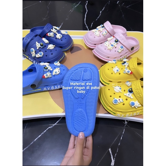 GJAZ CLOG BABY LAKI-PEREMPUAN IMPORT SIZE 20-29 JIBBIT ASTRONOT