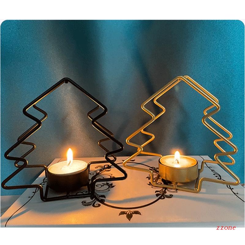 Holder Lilin Bahan Besi Tempa Untuk Ornamen Pohon Natal