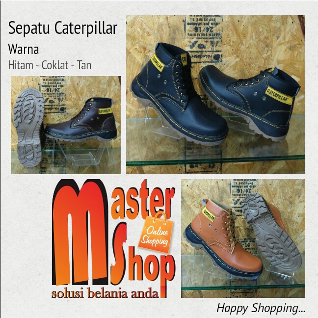 Sepatu Safety Low Boots Caterpillar Terbaru