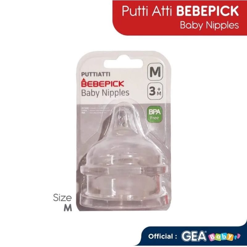 Putti Atti Bebepick Soft Nipples (Step S- XL) - Nipple Dot