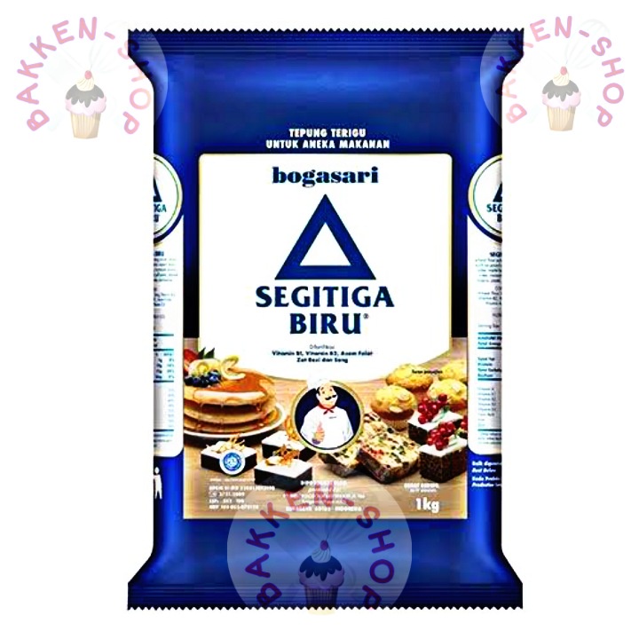 

Tepung Terigu Segitiga Biru Premium 1kg Bogasari
