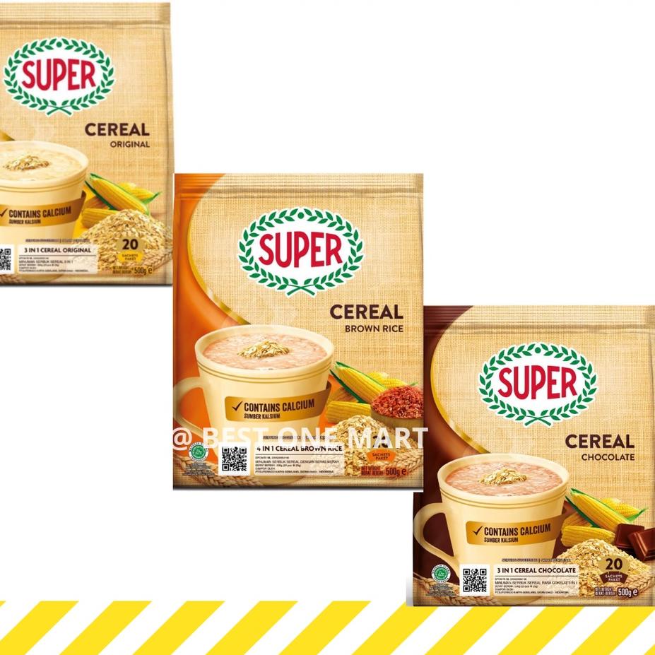 

GRATIS ONGKIR✅Super Instant Cereal / Sereal Instan - Original - Chocolate / Cokelat - Brown Rice|RA7