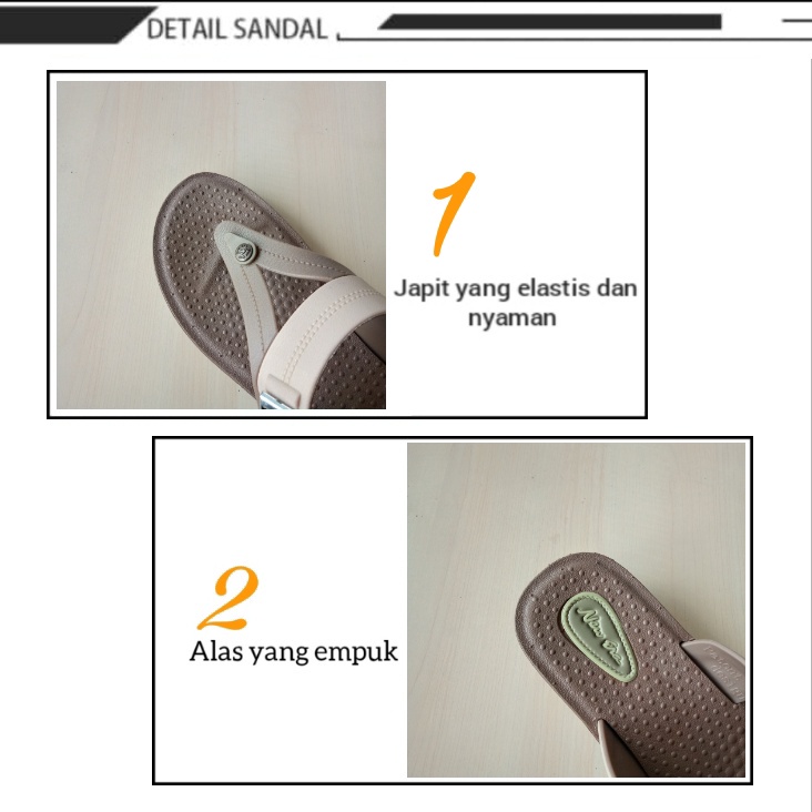 gos SANDAL JAPIT KARET NEW ERA LB 12003/37-40