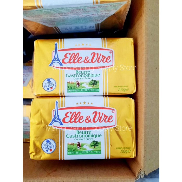 

ELLE & VIRE Elle and Vire Mentega Asin SALTED Gourmet Butter 200 gr