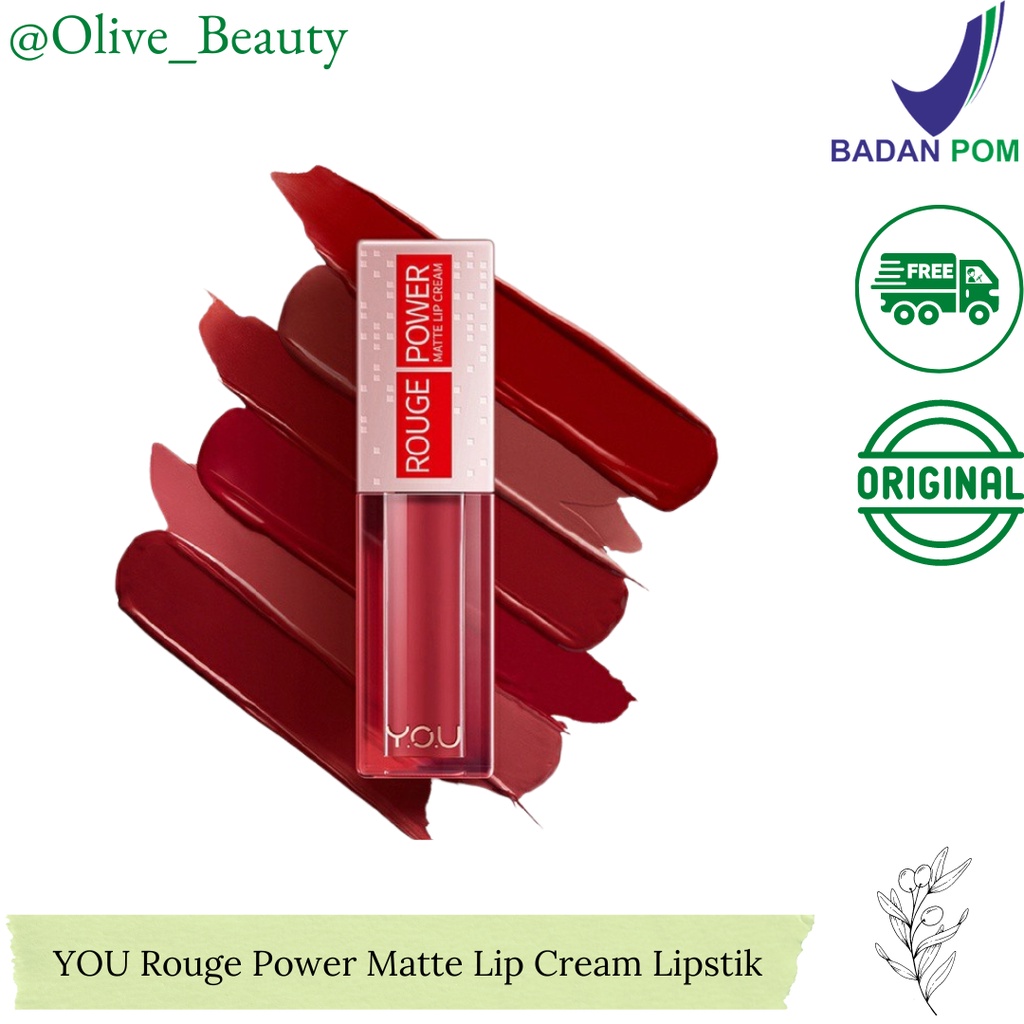 YOU Rouge Power Matte Lip Cream Lipstik