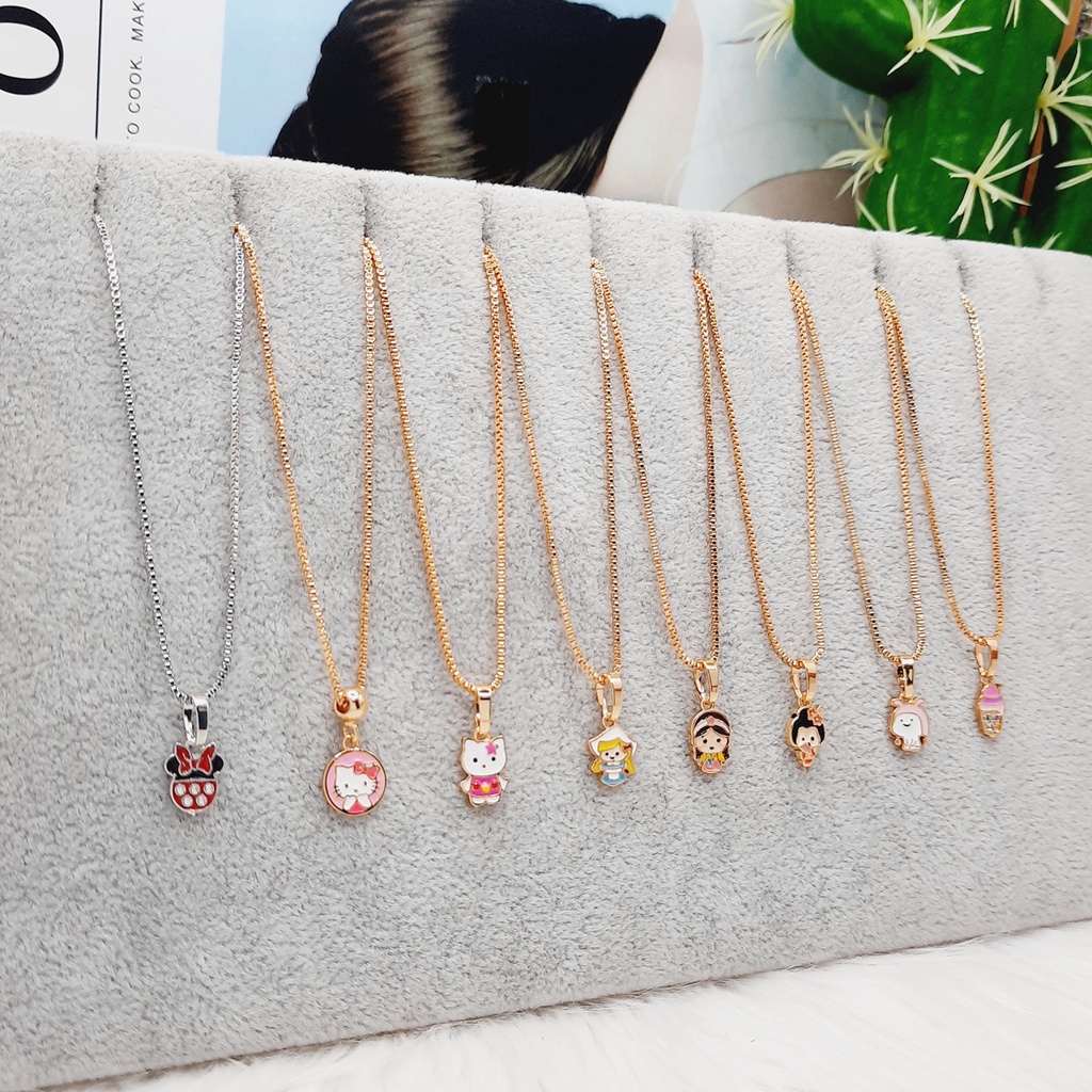 Kalung Anak Meilyn Motif Karakter Kartun Gold - BN440