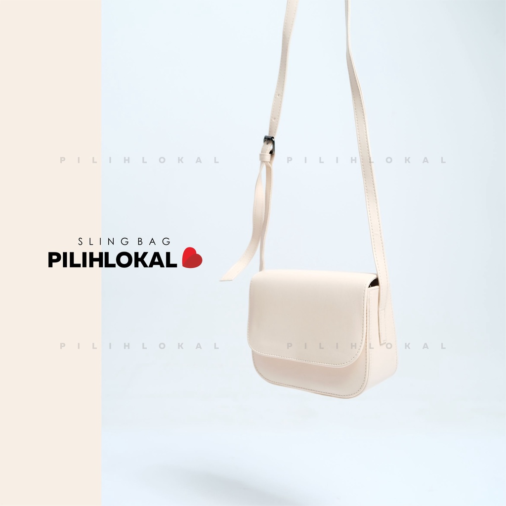 Pilihlokal - Terlaris Sling Bag Polos Simple Wanita Remaja Tas Slempang Kulit Kasual Mini Bahu Cewe Fashion Lucu Terbaru 2022 Untuk Jalan Jalan2 Hangout Shoulderbag Oxana Casual Kecil Cewek Waterproof Murah Korean Style Kekinian Black Hitam Putih Coklat