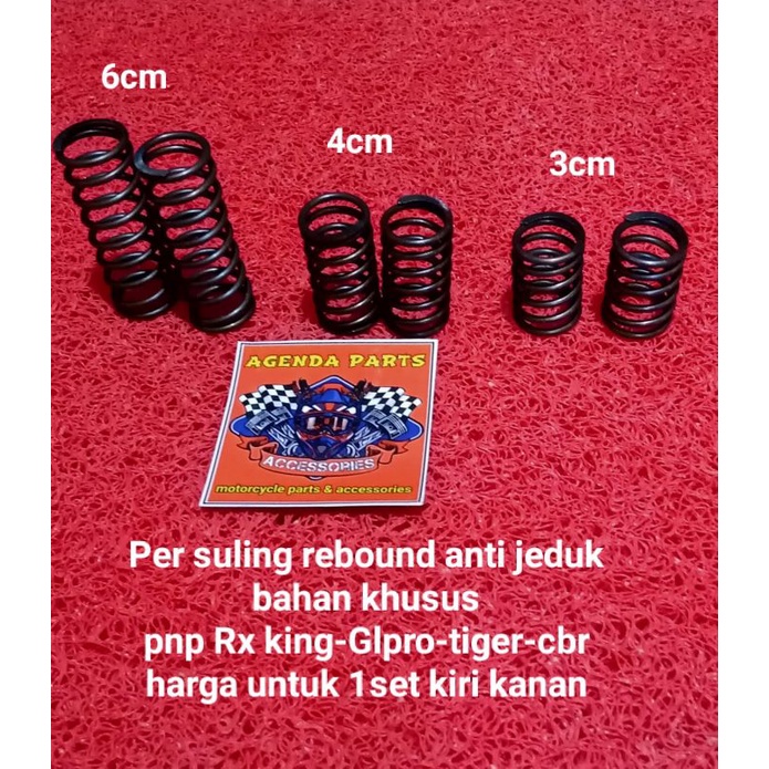 PER SULING REBOUND 3CM,4CM&amp;6CM UNTUK MOTOR SPORT - RX KING-GL PRO-TIGER-CBR 150-ANTI JEDUK