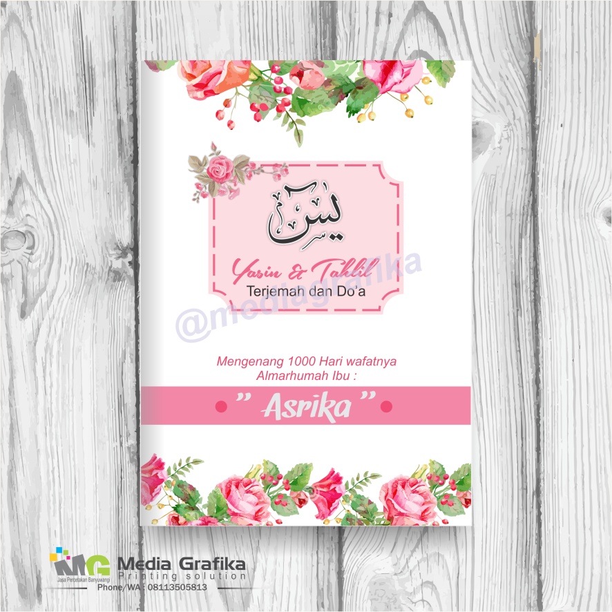 

YASIN Isi HVS 128 Halaman Sampul Softcover