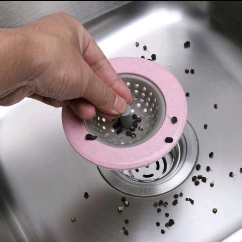 US177 Saringan Wastafel Silikon Sink Filter Penyaringan Saluran Air By Toko Haji Usman