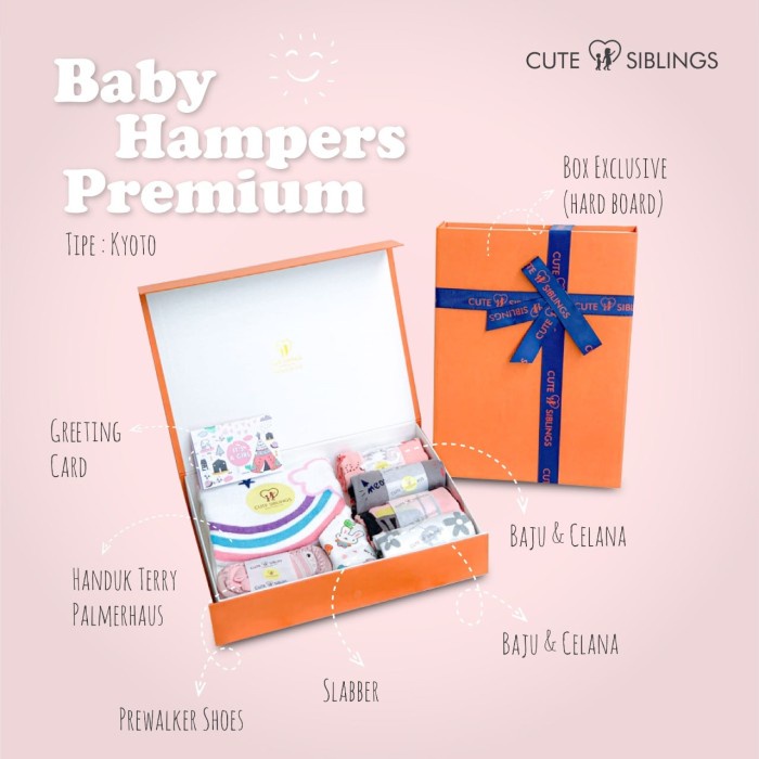 

[COD] Baby Hampers / Baby Gifts / Kado Bayi / Kado Lahiran - KYOTO - Xtra Box + Kado, GIRL