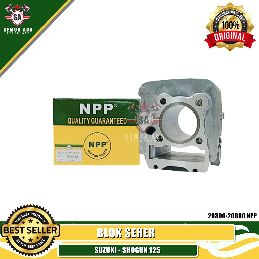 BLOK SEHER - SILINDER BLOK NPP CYLINDER BLOK SHOGUN 125 ORIGINAL